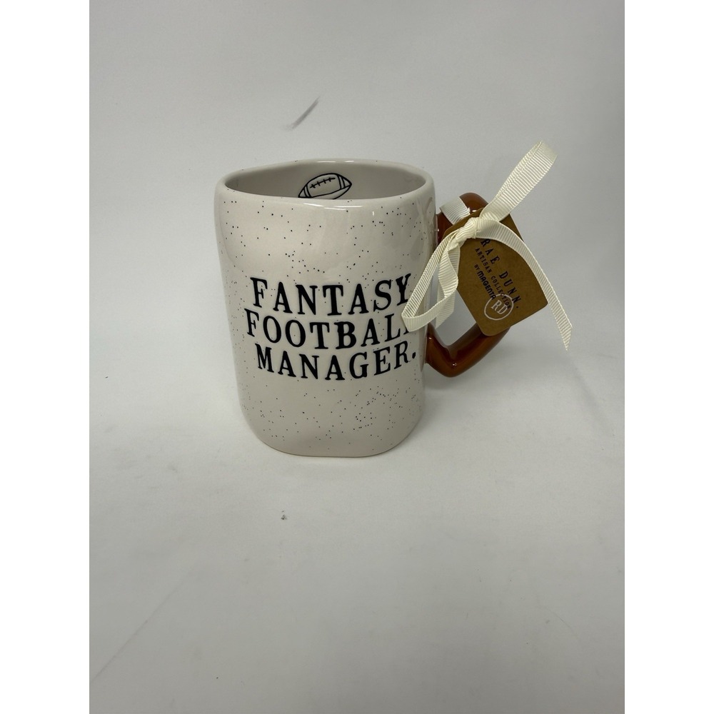 Rae Dunn FANTASY FOOTBALL MANAGER Mug Football Handle, Fall, Sports, New 2026